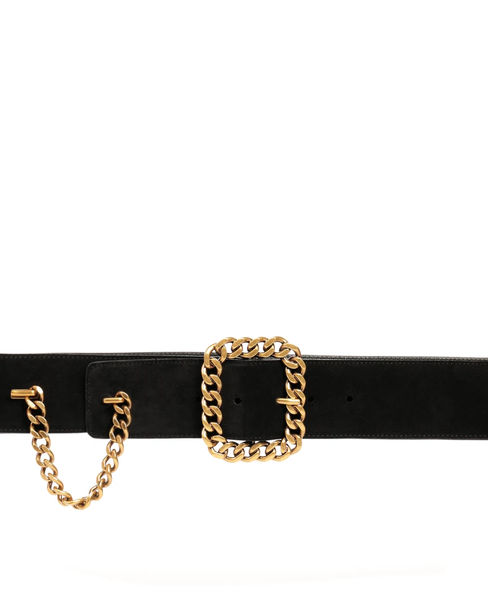Кожаный ремень Saint Laurent 640570-0DJVW-, черный цвет • Купить в интернет-магазине Kameron