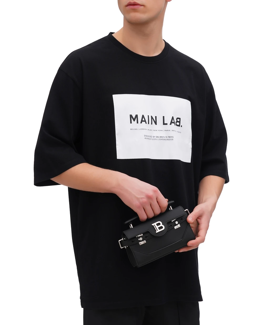 Сумка Мessenger bag Balmain CM1AE172TGBO, черный цвет • Купить в интернет-магазине Kameron