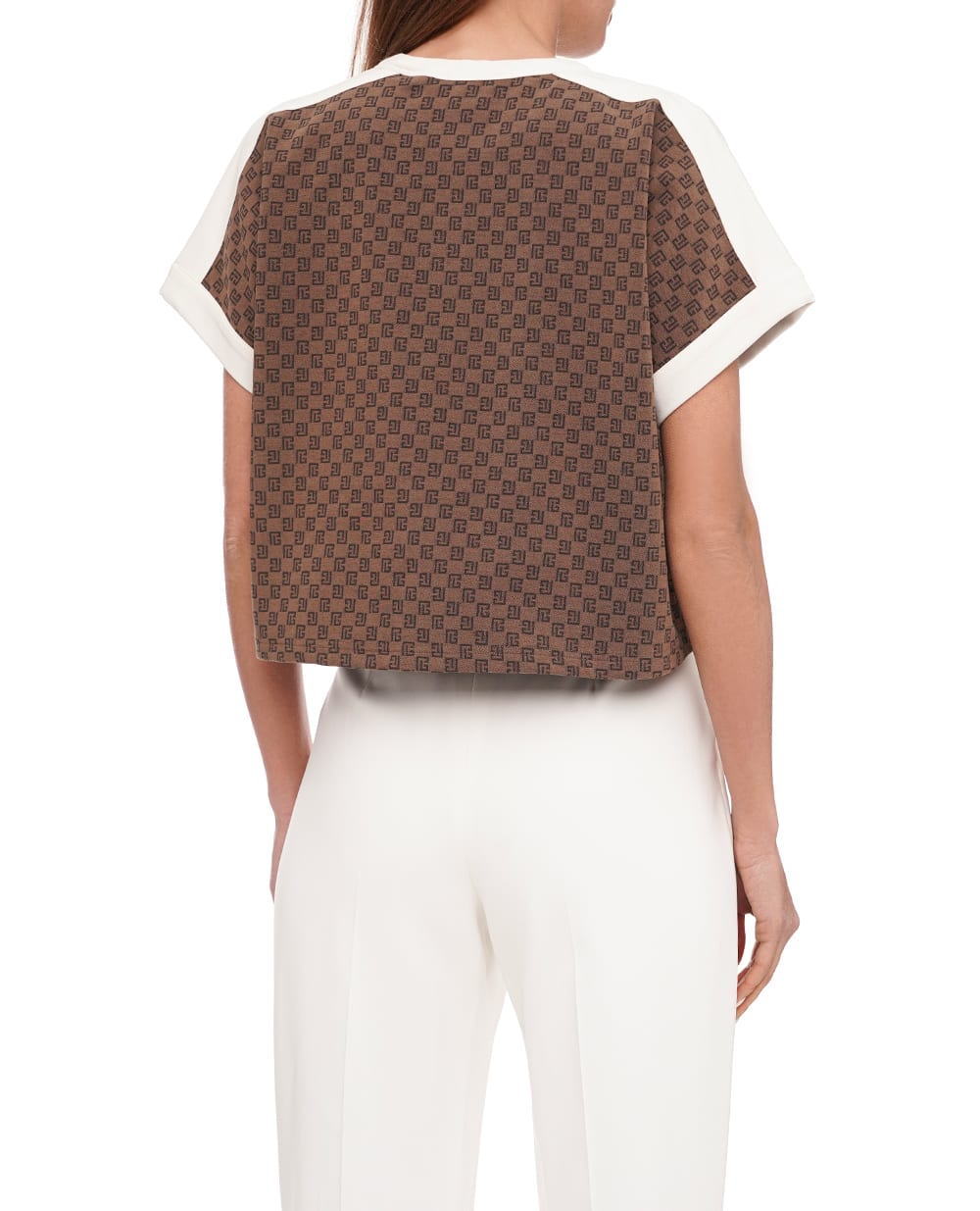 Футболка Balmain BF0EE009BC56, коричневый цвет • Купить в интернет-магазине Kameron