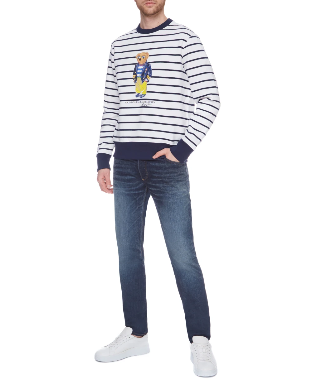 Свитшот Polo Ralph Lauren 710837970001, белый цвет • Купить в интернет-магазине Kameron