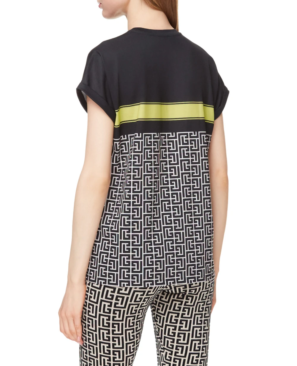 Футболка Balmain VF0EF010B033, черный цвет • Купить в интернет-магазине Kameron
