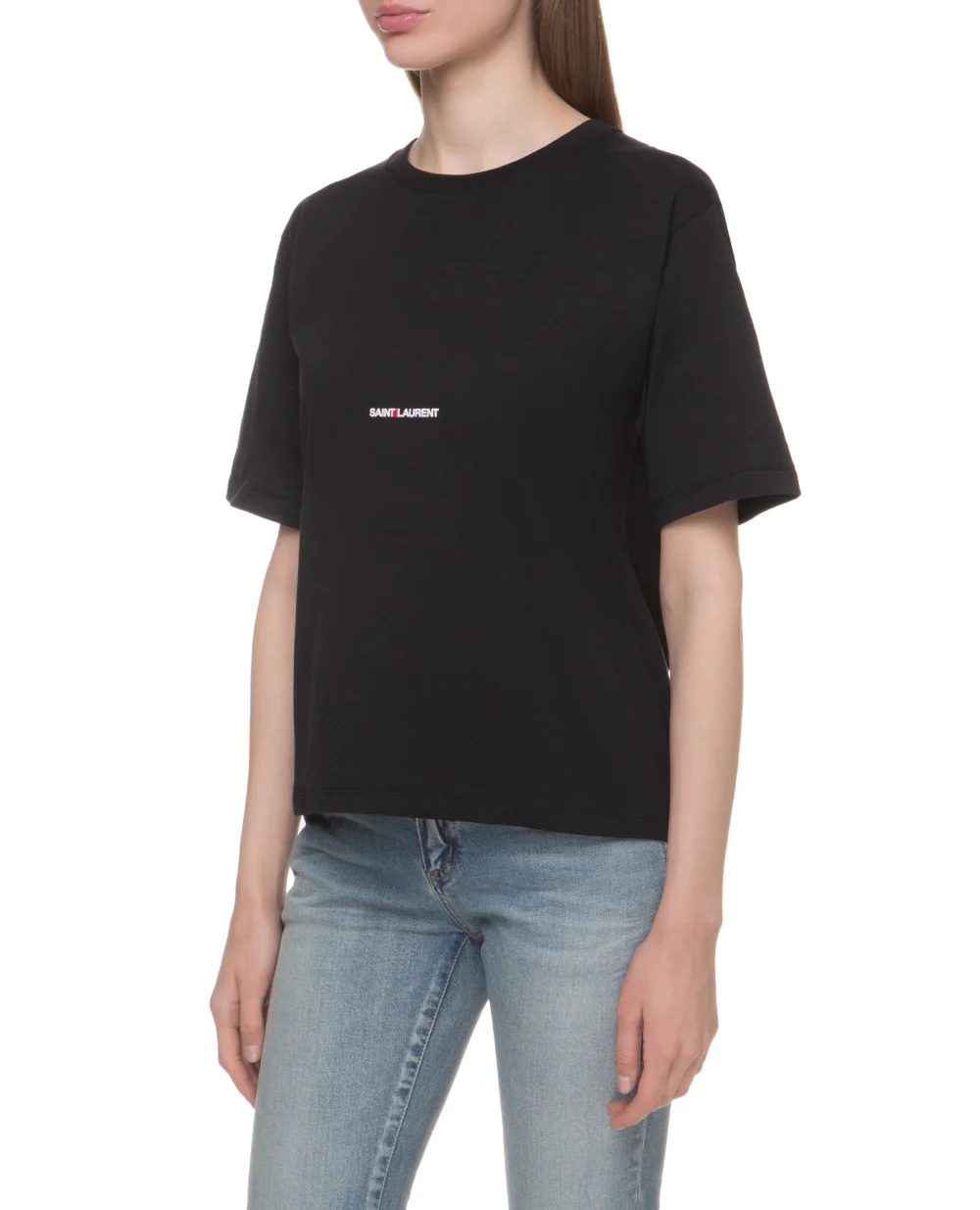 Футболка Saint Laurent 460876-YB2DQ, чорний колір • Купити в інтернет-магазині Kameron
