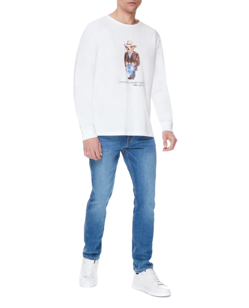 Лонгслив Polo Ralph Lauren 710858030001, белый цвет • Купить в интернет-магазине Kameron