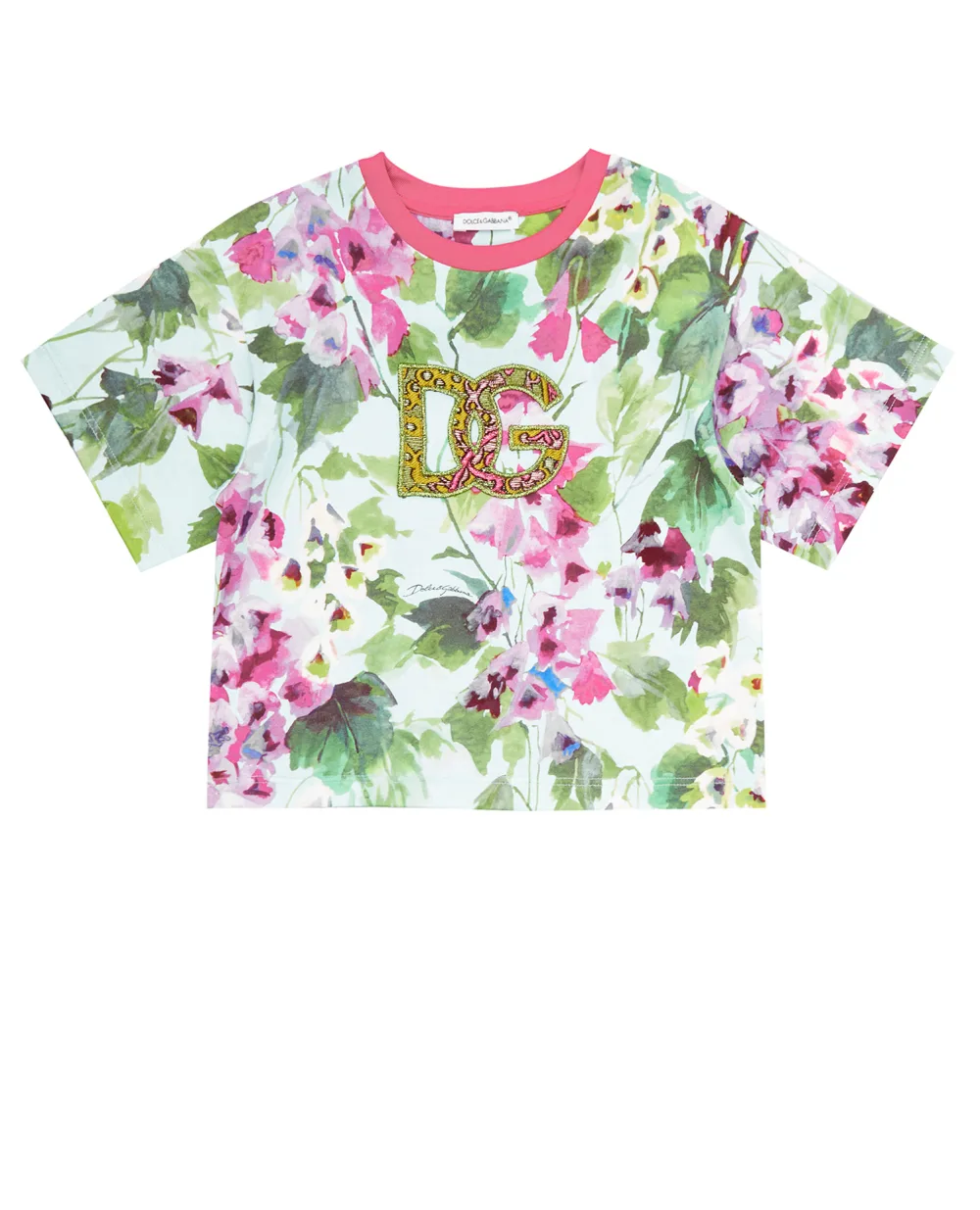 Детская футболка Dolce&Gabbana Kids L5JTIK-G7B6Q-S, разноцветный цвет • Купить в интернет-магазине Kameron