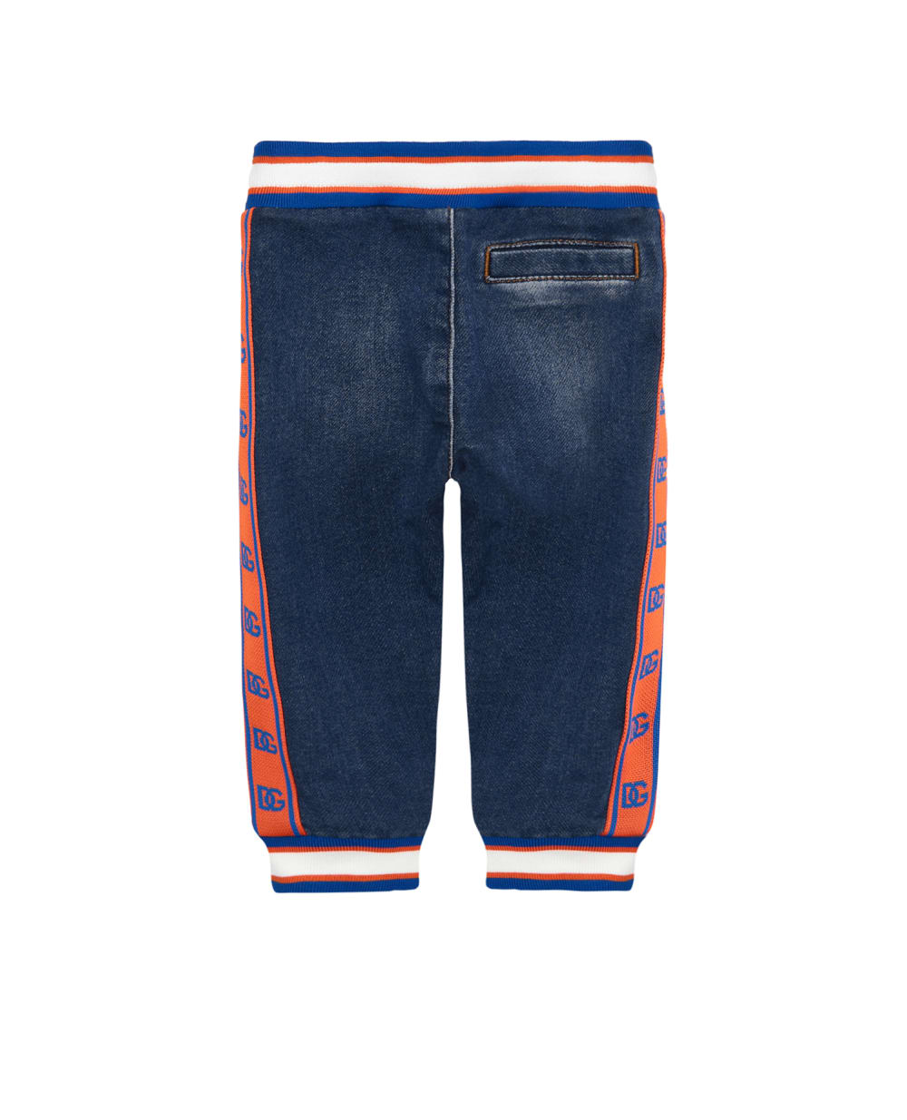 Детские спортивные брюки (костюм) Dolce&Gabbana Kids L1JPFY-G7E4Y, синий цвет • Купить в интернет-магазине Kameron