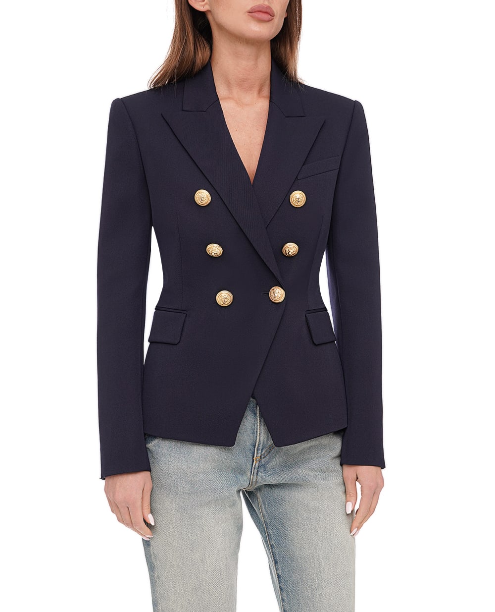 Жакет Balmain CF1SG008WB08, темно-синий цвет • Купить в интернет-магазине Kameron