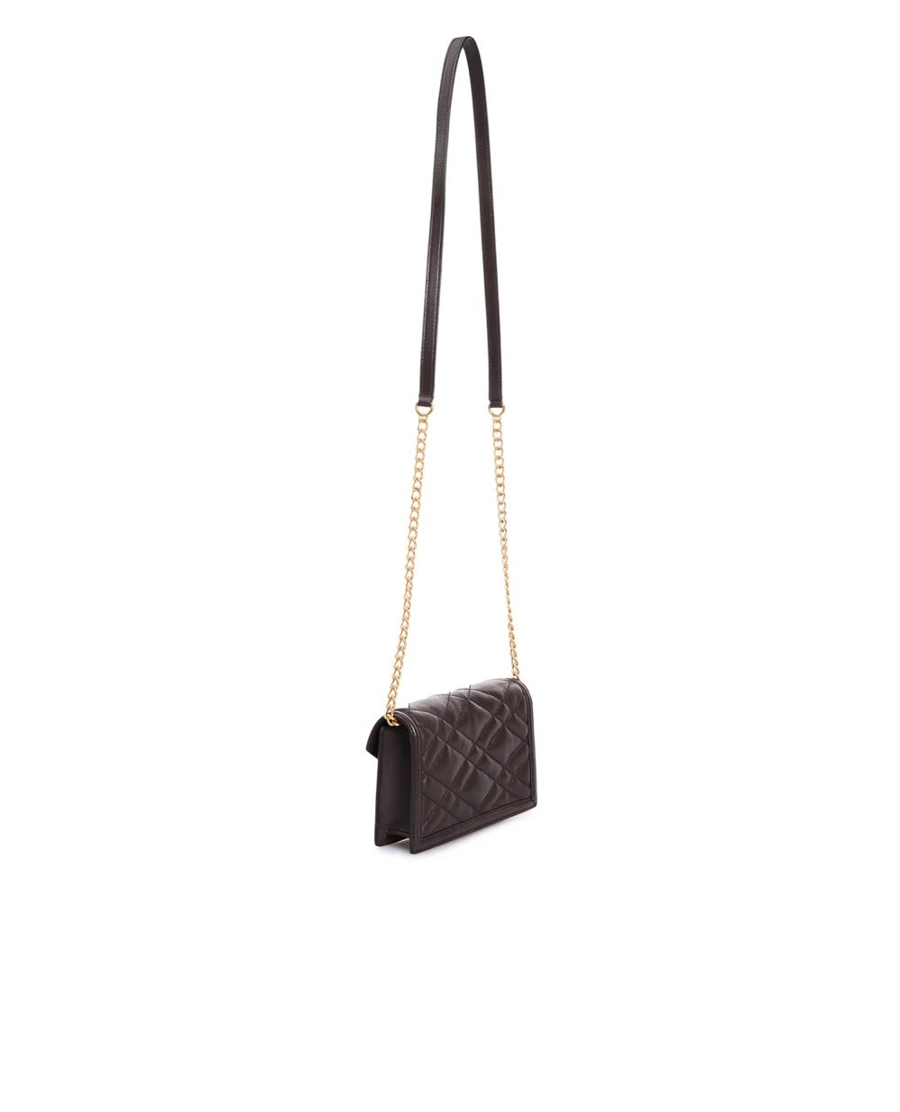 Кожаная сумка POLO ID CHAIN WALLET QUILTED Polo Ralph Lauren 427876302002, коричневый цвет • Купить в интернет-магазине Kameron