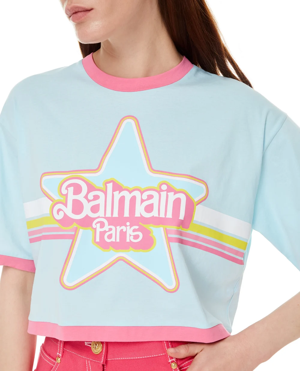 Футболка Balmain XF2EE020GB03, разноцветный цвет • Купить в интернет-магазине Kameron