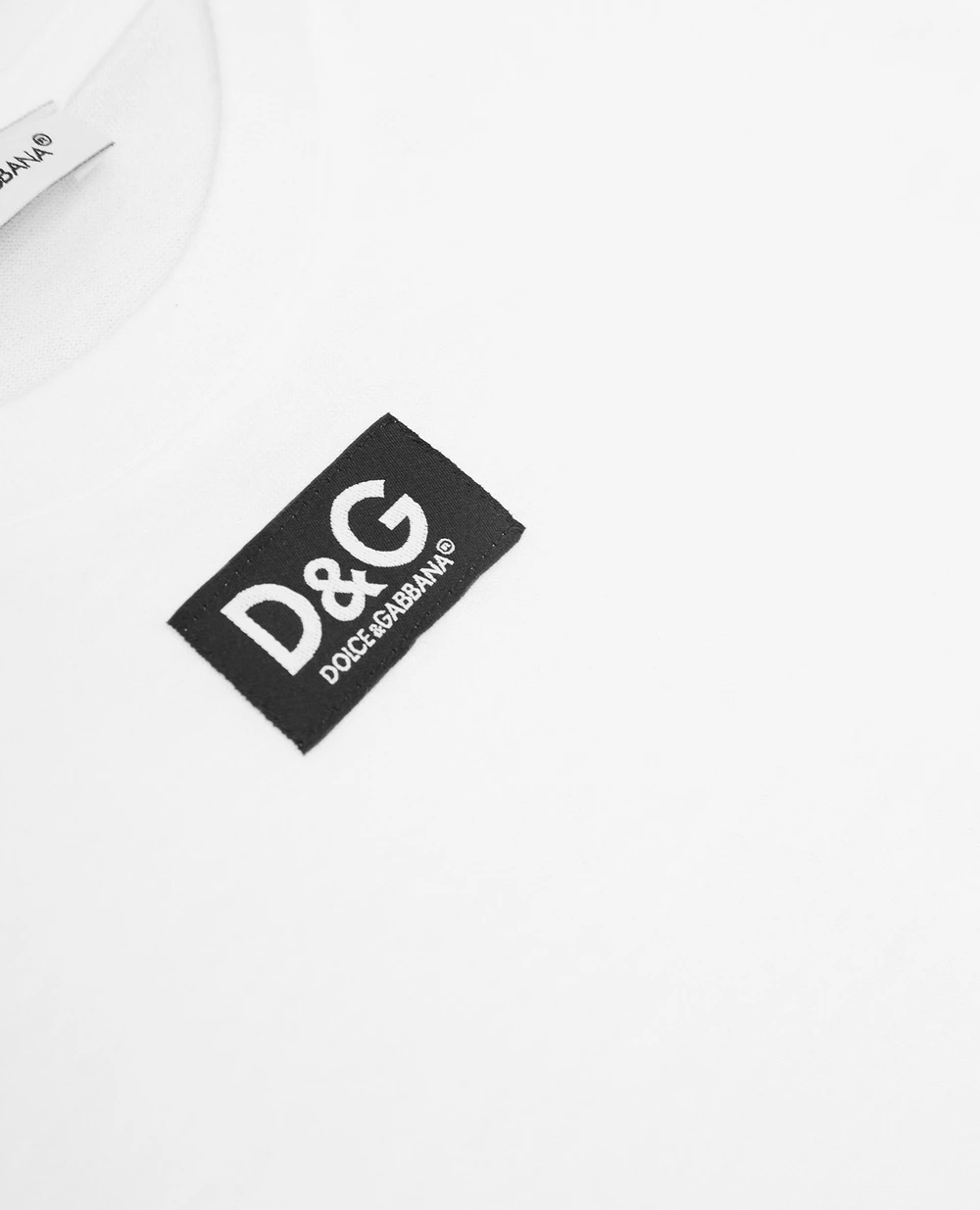 Футболка Dolce&Gabbana Kids L5JTBE-G7BFL-B, белый цвет • Купить в интернет-магазине Kameron
