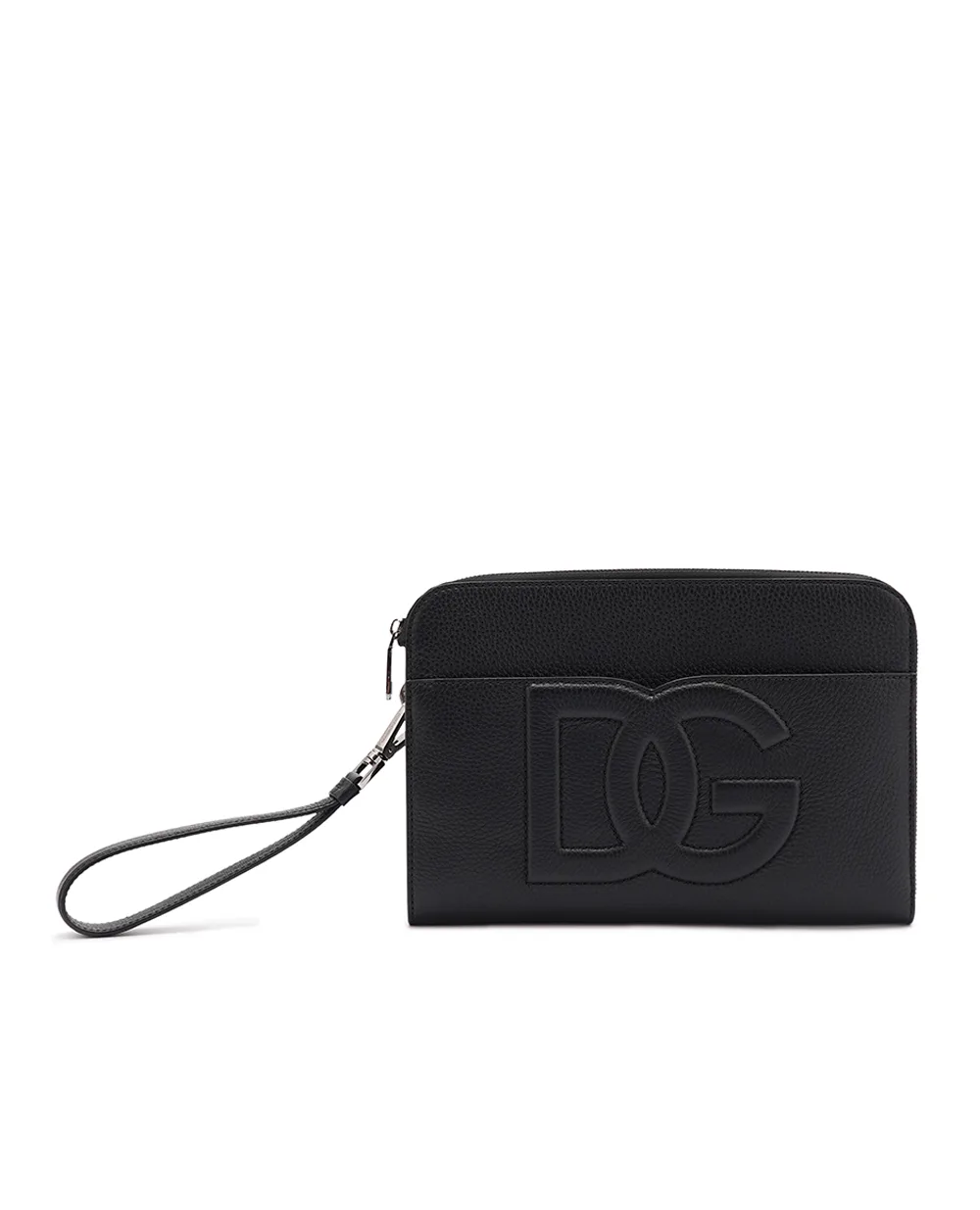 Кожаная барсетка Dolce&Gabbana BM2338-A8034, черный цвет • Купить в интернет-магазине Kameron