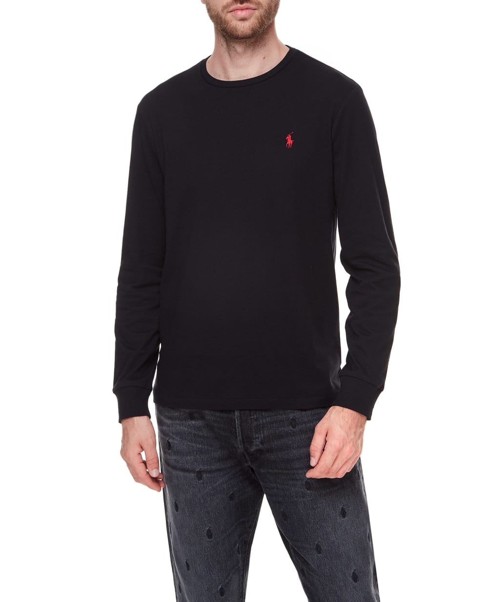 Лонгслив Polo Ralph Lauren 710671468001, черный цвет • Купить в интернет-магазине Kameron