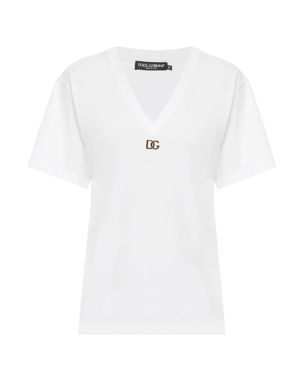 Футболка Dolce&Gabbana F8M65Z-FU7EQ, белый цвет • Купить в интернет-магазине Kameron