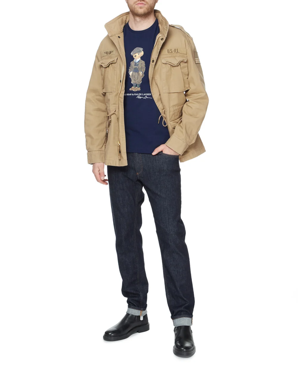 Футболка Polo Ralph Lauren 710853310013, темно-синий цвет • Купить в интернет-магазине Kameron
