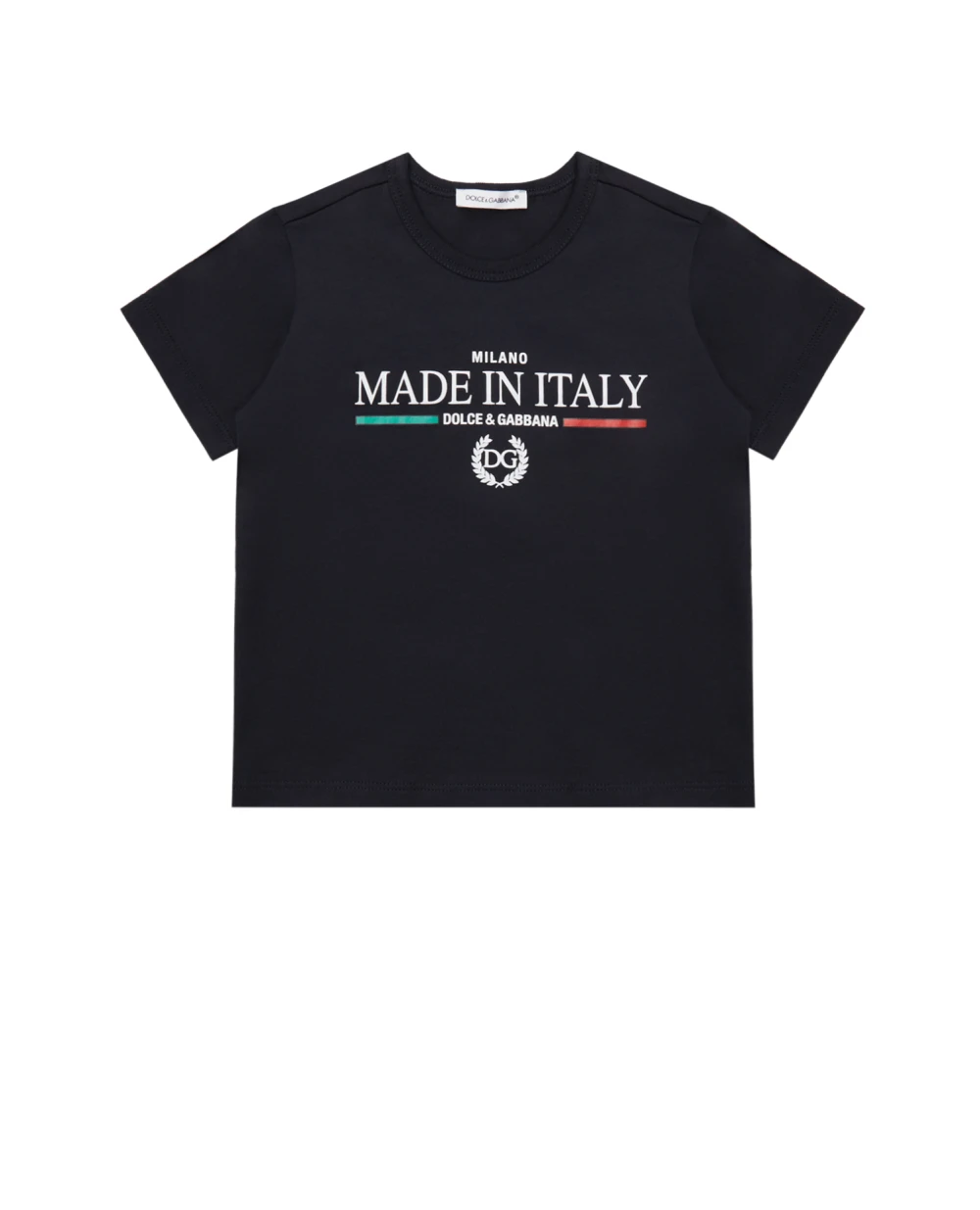 Футболка Dolce&Gabbana Kids L1JT6S-G7YFF, синий цвет • Купить в интернет-магазине Kameron