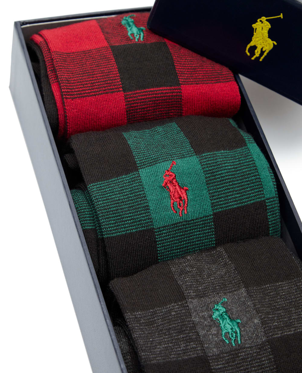 Носки (3 пары) Polo Ralph Lauren 449858070001, разноцветный цвет • Купить в интернет-магазине Kameron