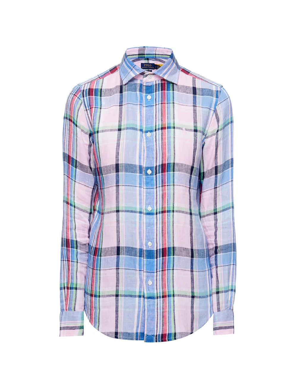 Льняная рубашка Polo Ralph Lauren 211827695007, разноцветный цвет • Купить в интернет-магазине Kameron