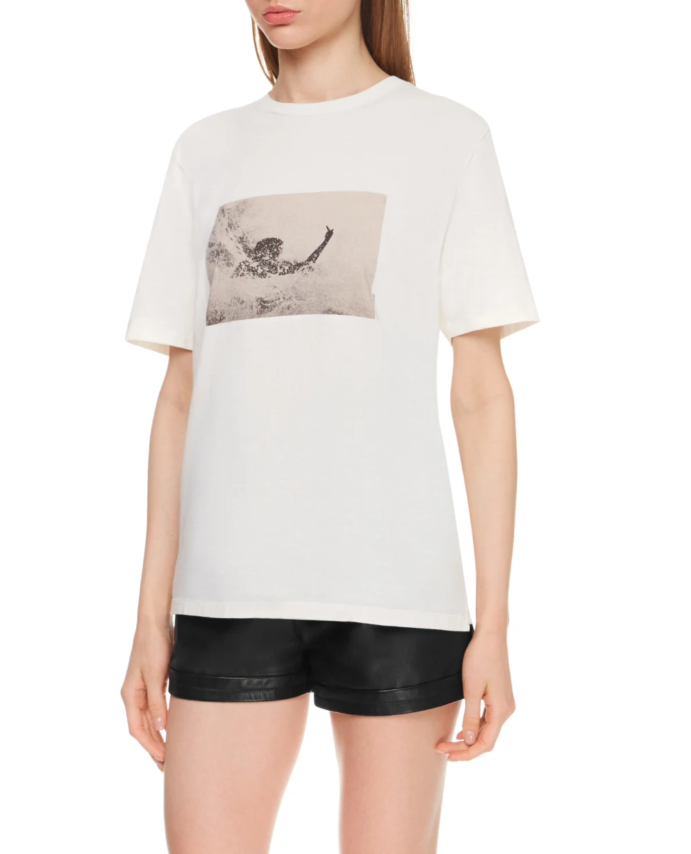 Футболка Saint Laurent 646198-Y36AF, белый цвет • Купить в интернет-магазине Kameron