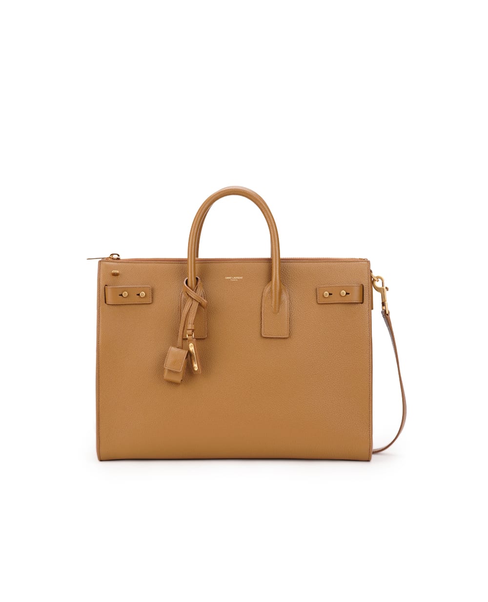 Кожаная сумка Sac De Jour Large Saint Laurent 737586-DTI0W, коричневый цвет • Купить в интернет-магазине Kameron