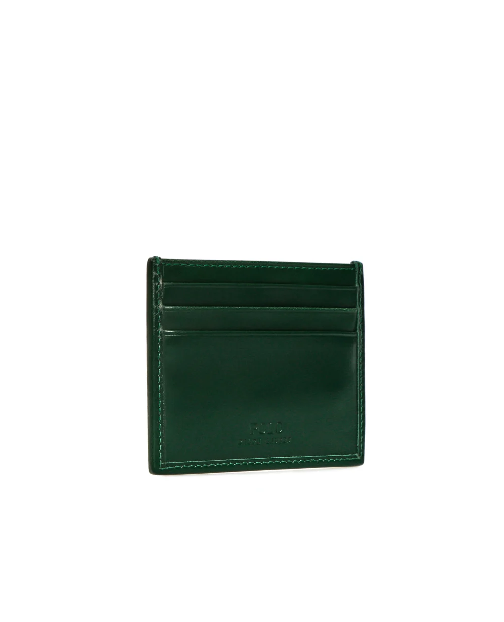 Кожаная визитница Polo Ralph Lauren 405826010004, зеленый цвет • Купить в интернет-магазине Kameron