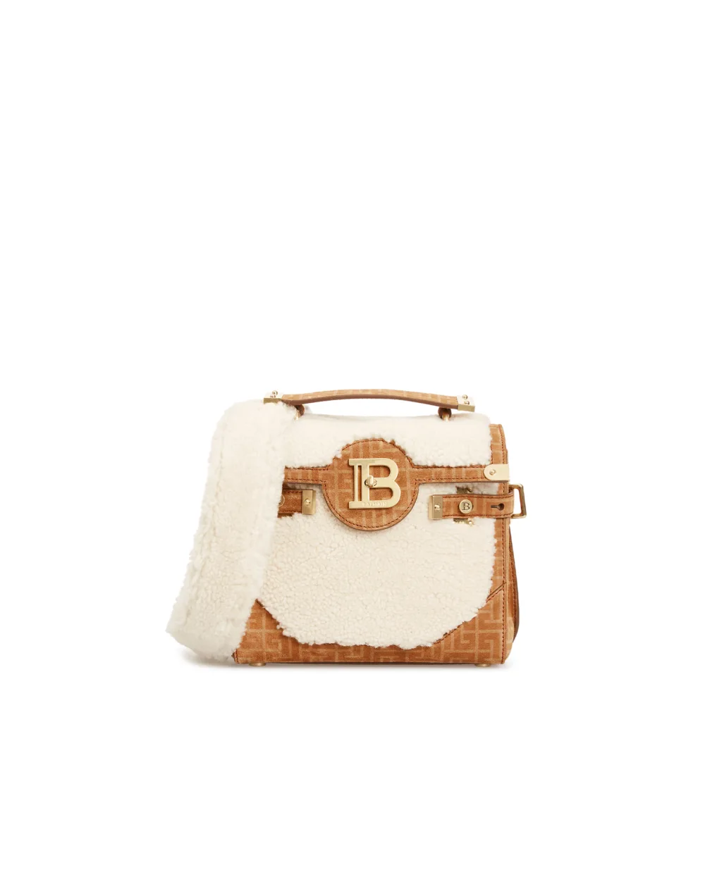 Замшевая сумка B-Buzz 23 Balmain WN4DB599LMSC, рыжий цвет • Купить в интернет-магазине Kameron