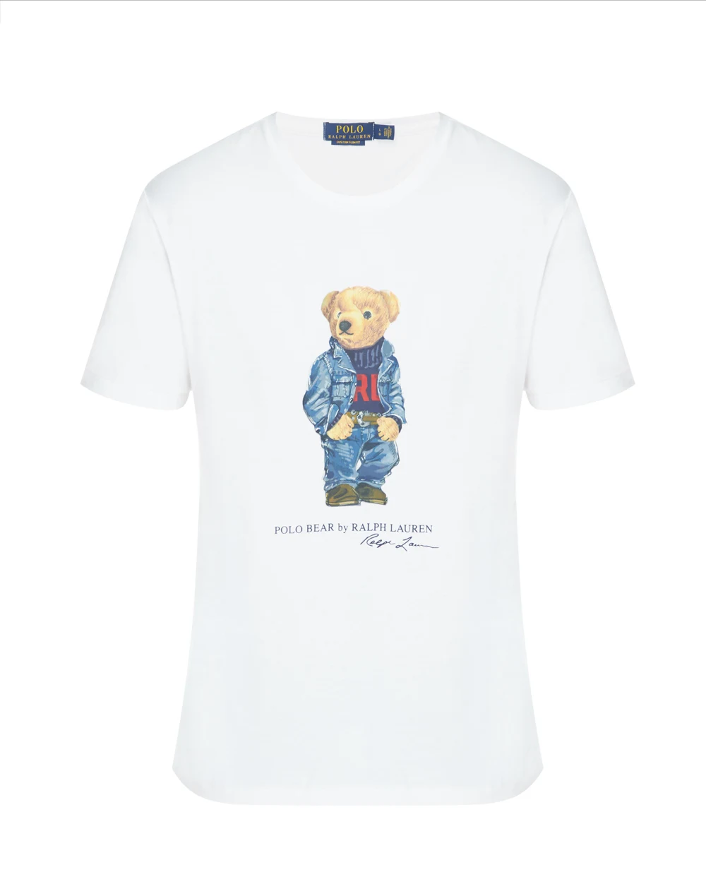 Футболка Polo Ralph Lauren 710853310001, белый цвет • Купить в интернет-магазине Kameron