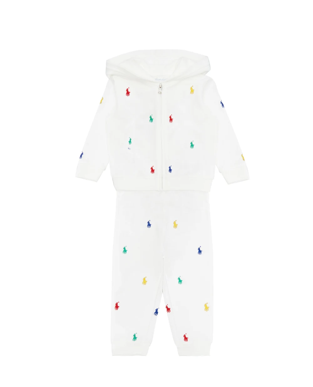 Детский костюм (худи, брюки) Polo Ralph Lauren Kids 320844904002, белый цвет • Купить в интернет-магазине Kameron