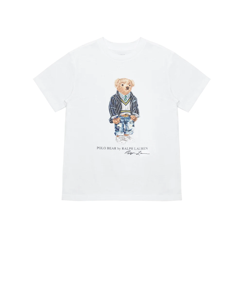 Детская футболка Polo Ralph Lauren Kids 321865660001, белый цвет • Купить в интернет-магазине Kameron