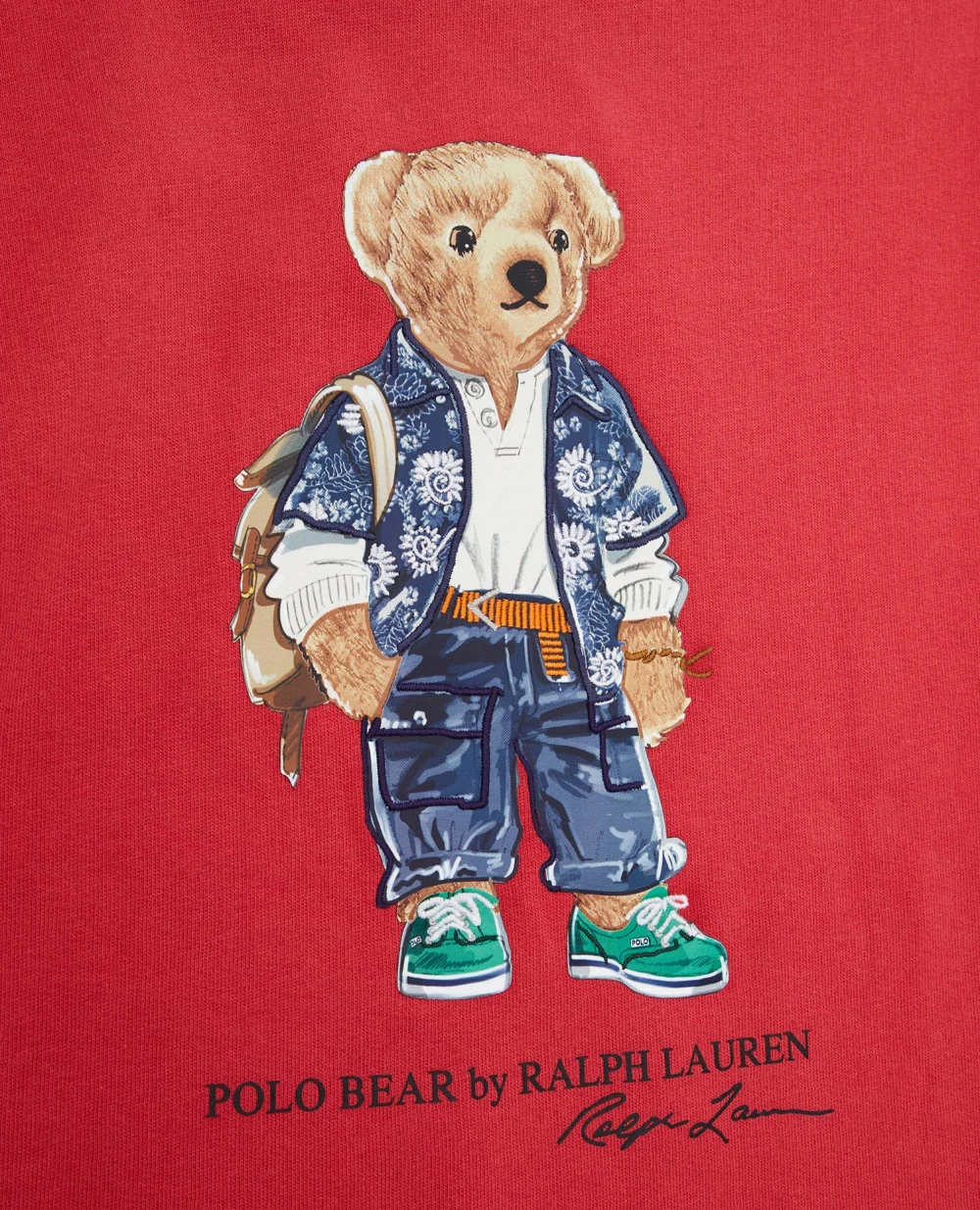 Детский свитшот Polo Bear Polo Ralph Lauren Kids 323920254001, красный цвет • Купить в интернет-магазине Kameron