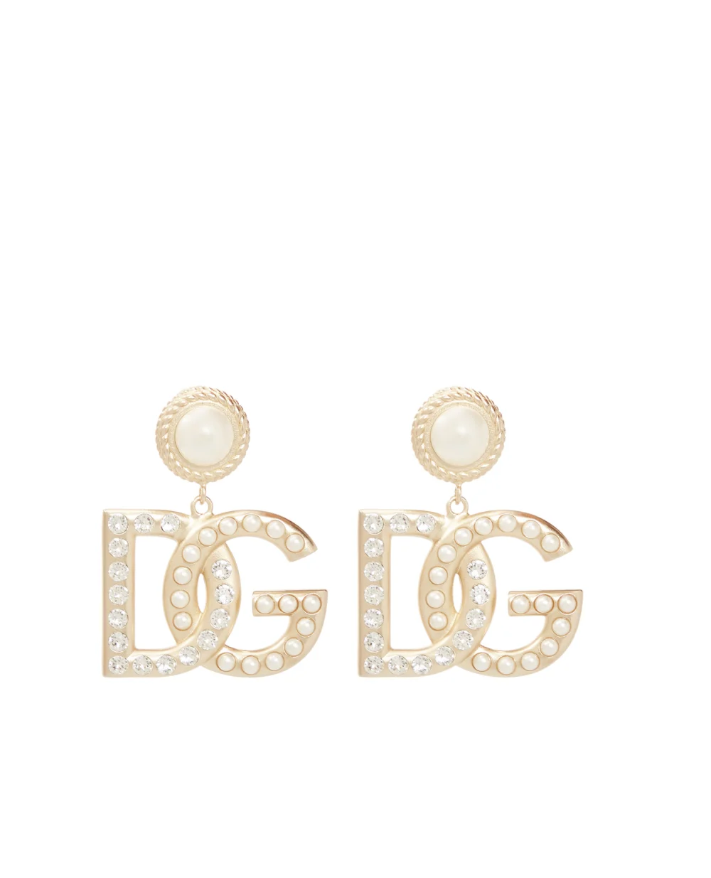 Клипсы Dolce&Gabbana WEN6L4-W1111, золотой цвет • Купить в интернет-магазине Kameron