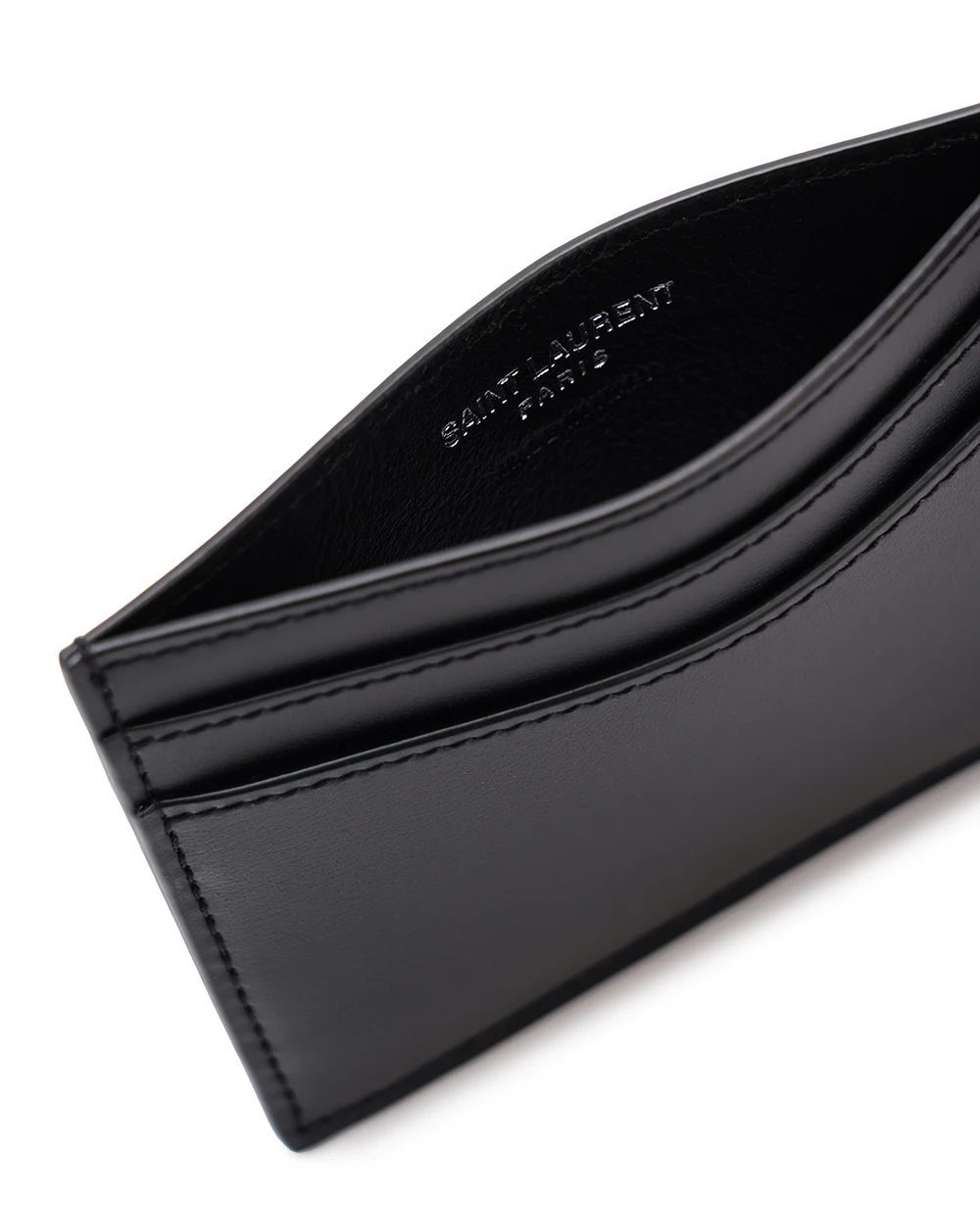 Визитница Saint Laurent 607603-1JB0E, черный цвет • Купить в интернет-магазине Kameron