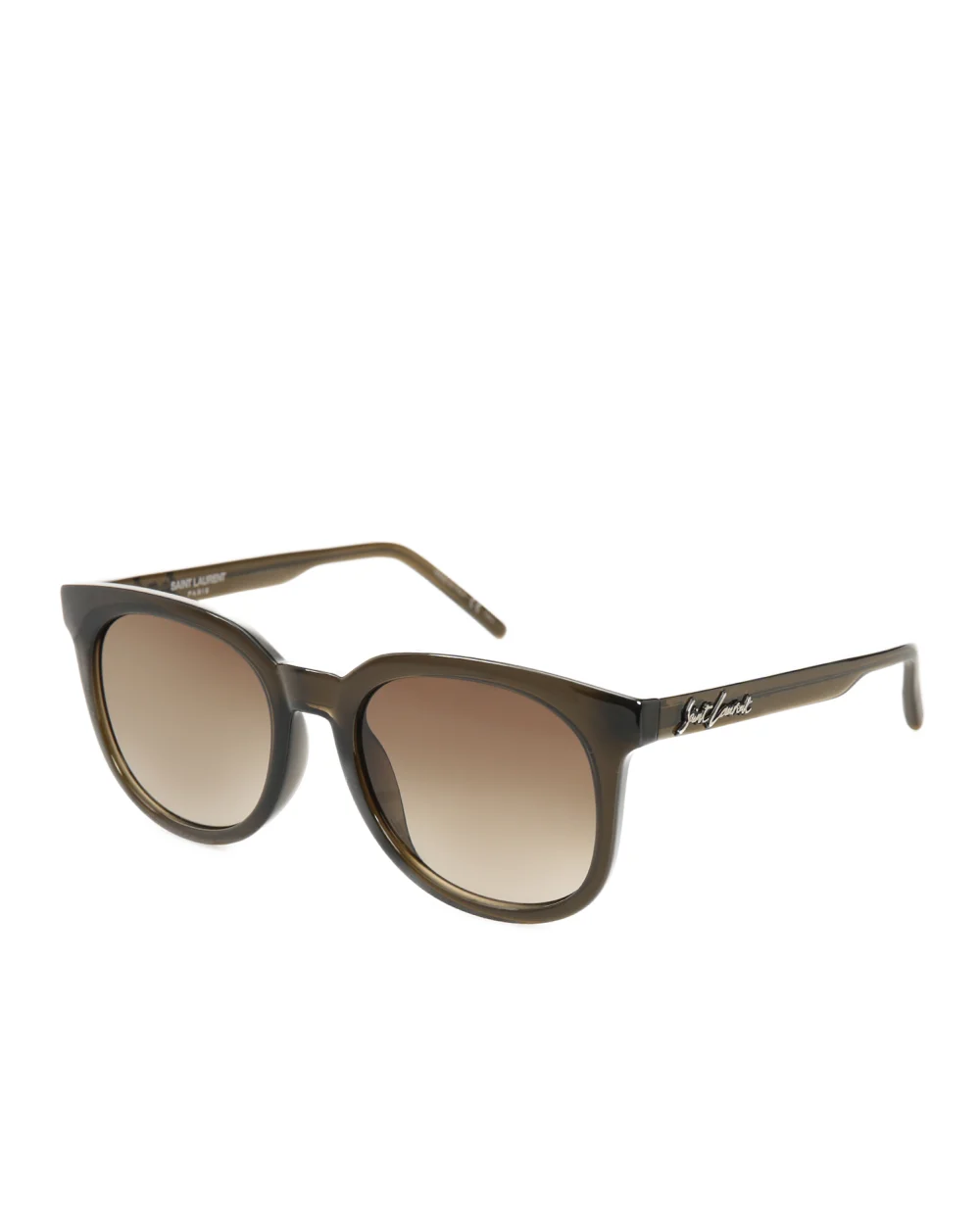 Солнцезащитные очки Saint Laurent 635973-Y9901, оливковый цвет • Купить в интернет-магазине Kameron