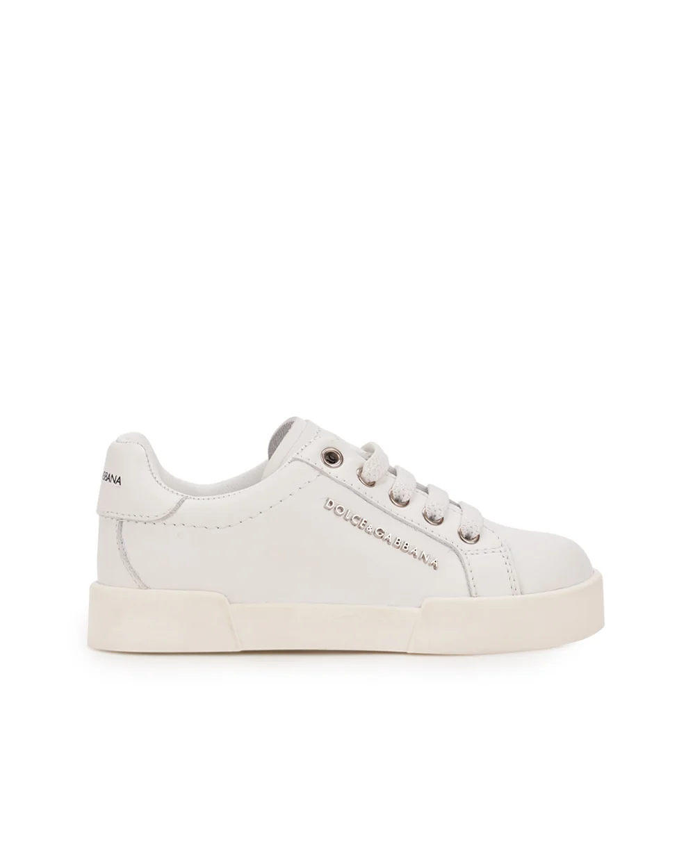 Детские кеды Dolce&Gabbana Kids DN0134-A3444, белый цвет • Купить в интернет-магазине Kameron