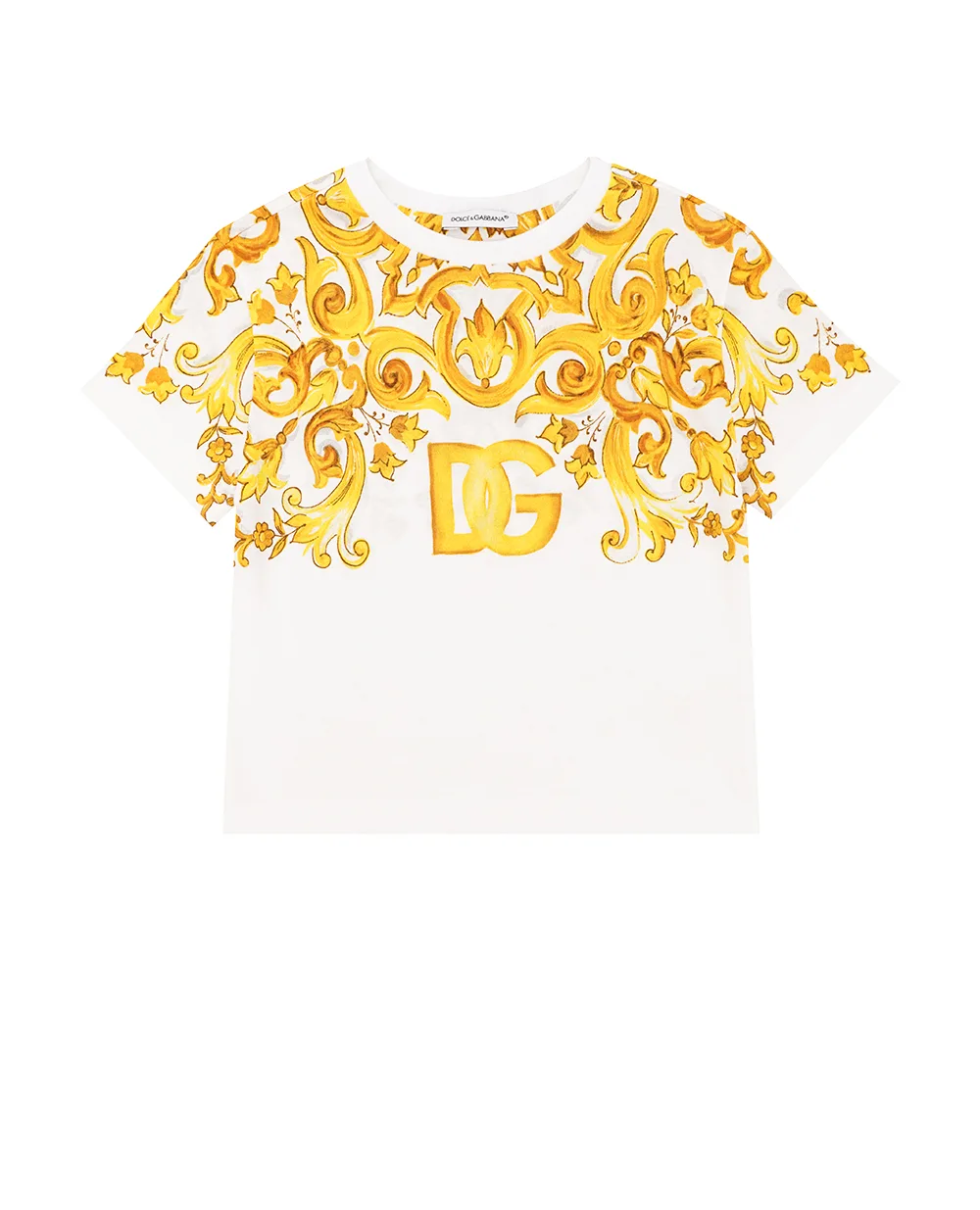 Детская футболка Dolce&Gabbana Kids L5JTNK-II7DS-B, белый цвет • Купить в интернет-магазине Kameron