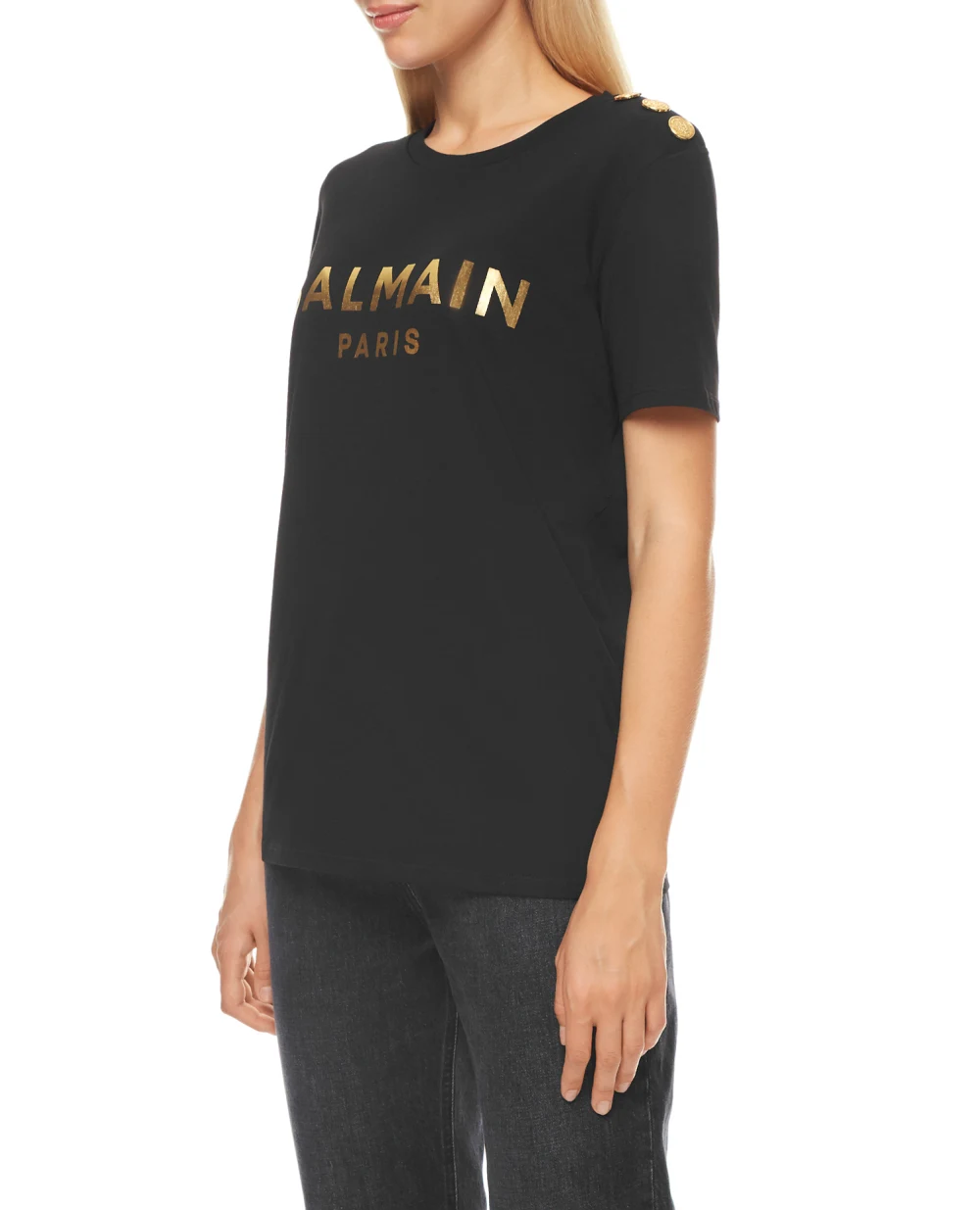 Футболка Balmain WF1EF005B097, черный цвет • Купить в интернет-магазине Kameron