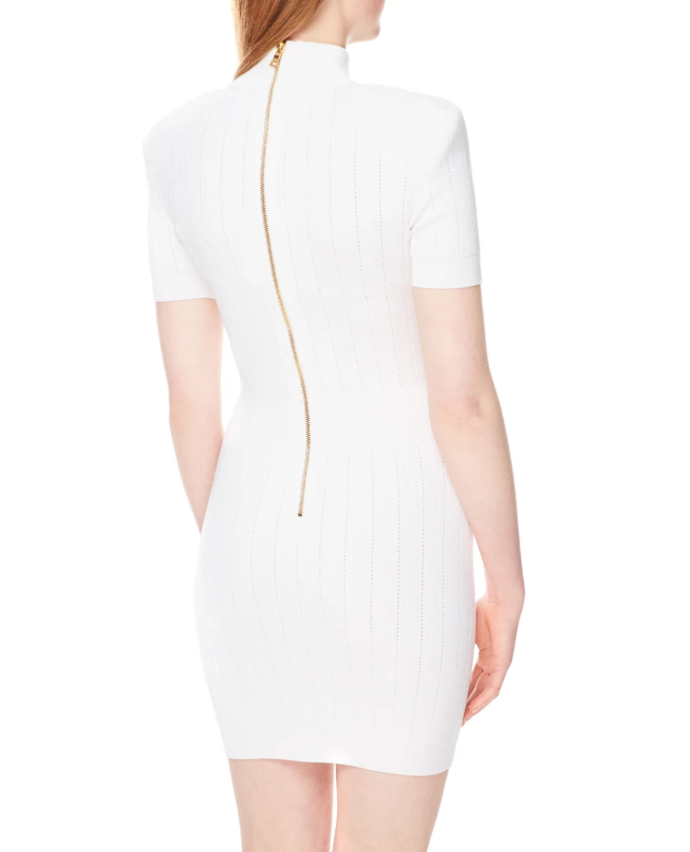 Платье Balmain YF1R6005KB07, белый цвет • Купить в интернет-магазине Kameron