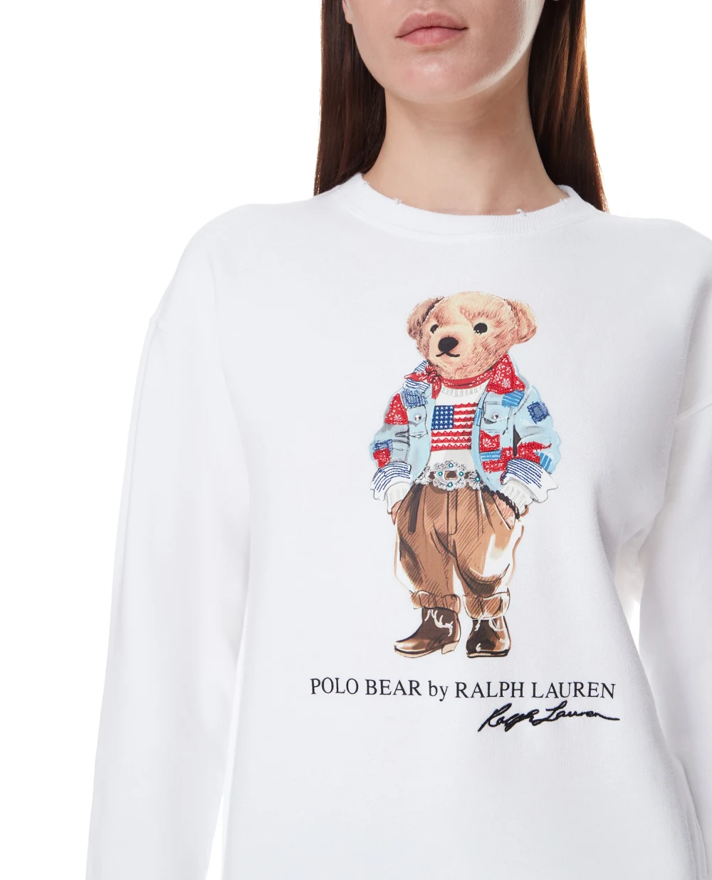 Свитшот Polo Ralph Lauren 211843273001, белый цвет • Купить в интернет-магазине Kameron