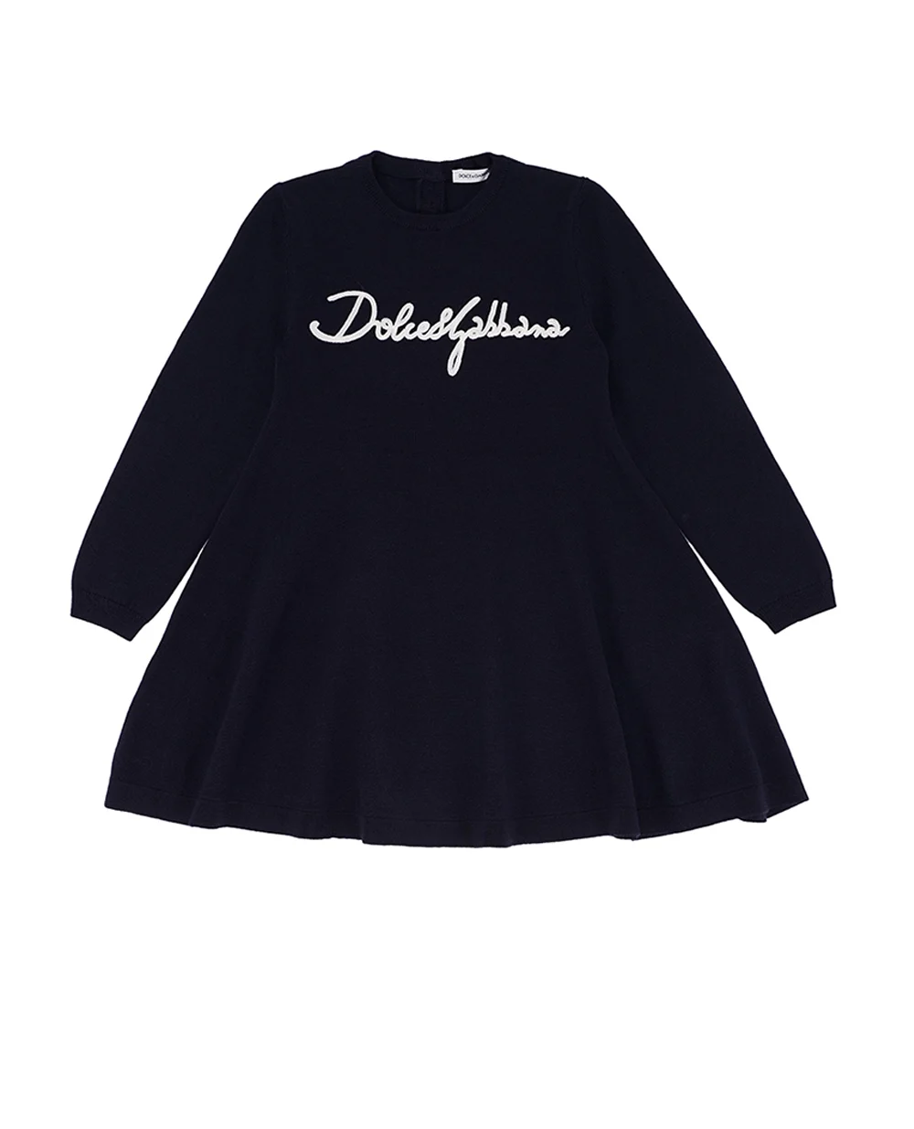 Детское платье Dolce&Gabbana Kids L5KD37-JCVV0-S, темно-синий цвет • Купить в интернет-магазине Kameron