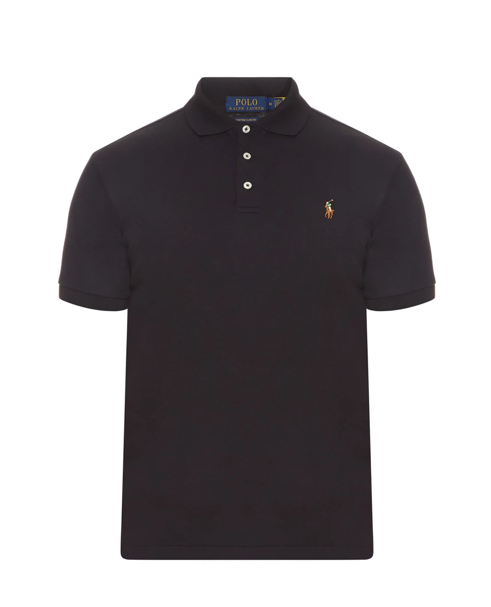 Поло Interlock Polo Ralph Lauren 710713130001, чорний колір • Купити в інтернет-магазині Kameron