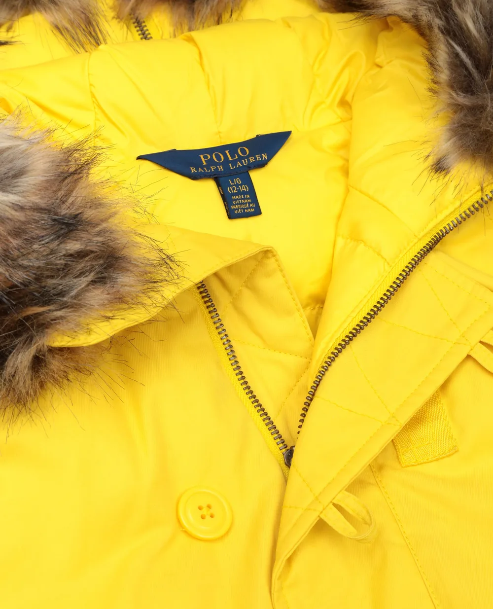 Детский пуховик Polo Ralph Lauren Kids 313760842001, желтый цвет • Купить в интернет-магазине Kameron