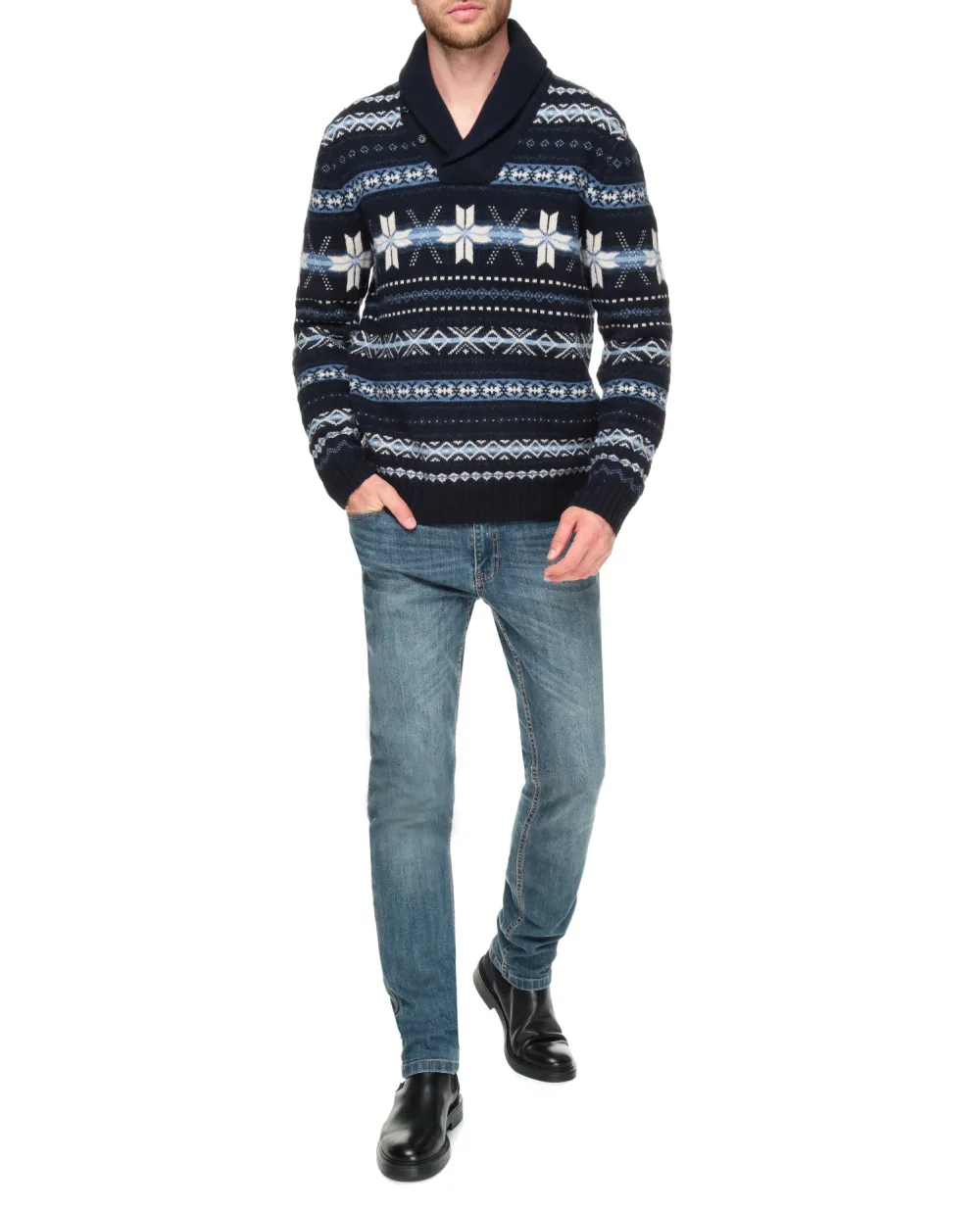 Шерстяной свитер Polo Ralph Lauren 710853199001, синий цвет • Купить в интернет-магазине Kameron