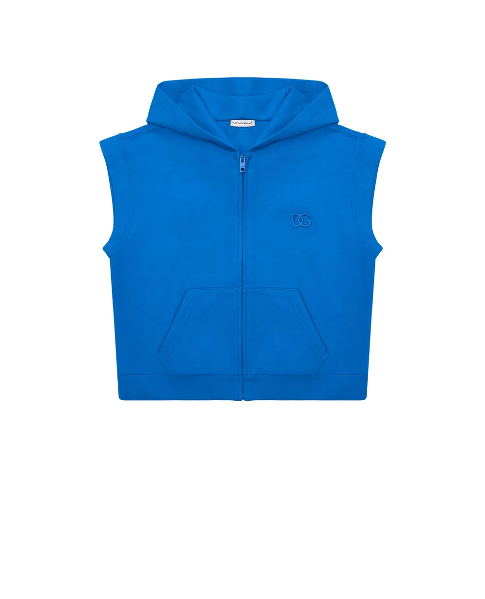 Худи Dolce&Gabbana Kids L4JWCT-G7BYI-B, синий цвет • Купить в интернет-магазине Kameron