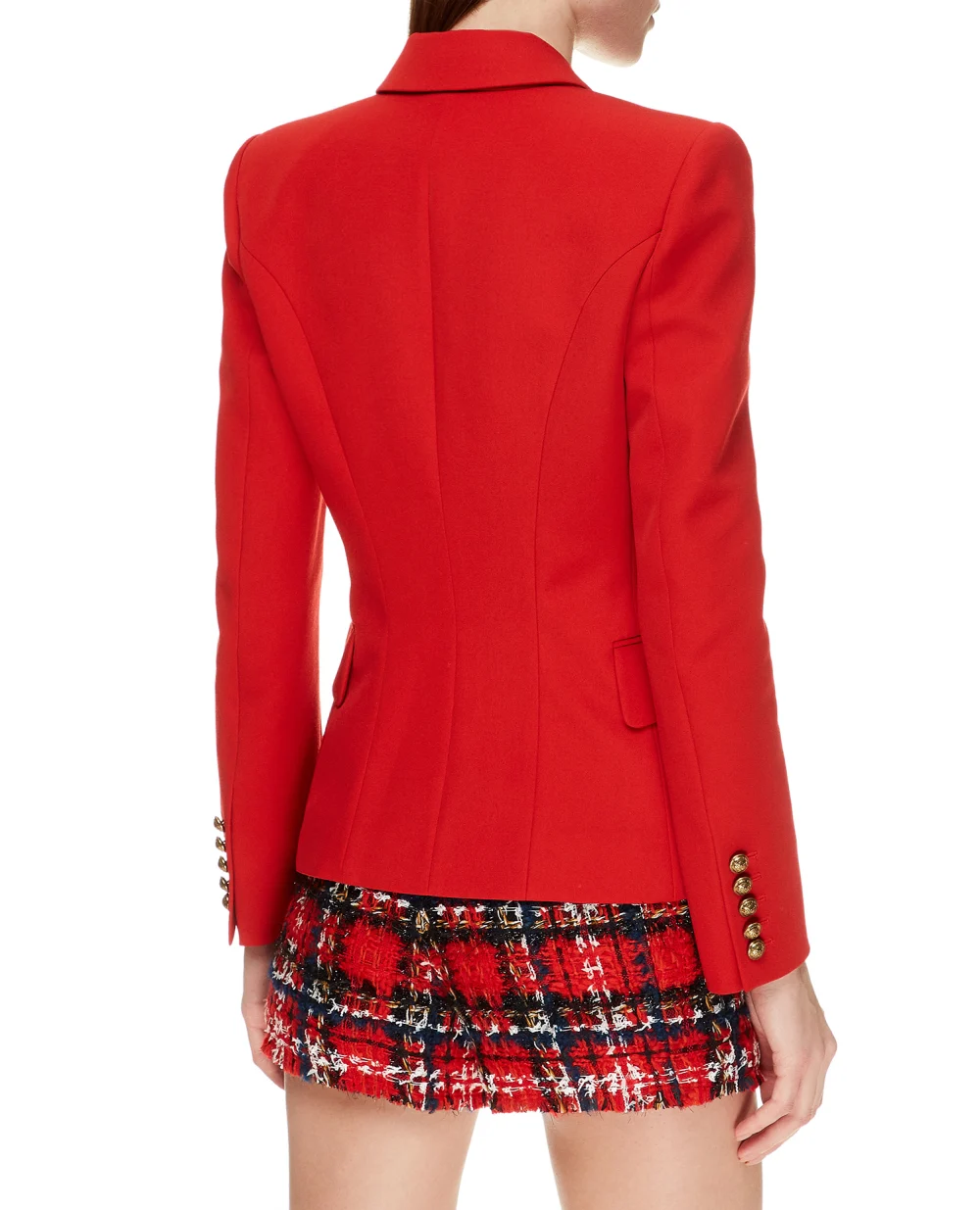 Шерстяной жакет Balmain UF17110167L, красный цвет • Купить в интернет-магазине Kameron