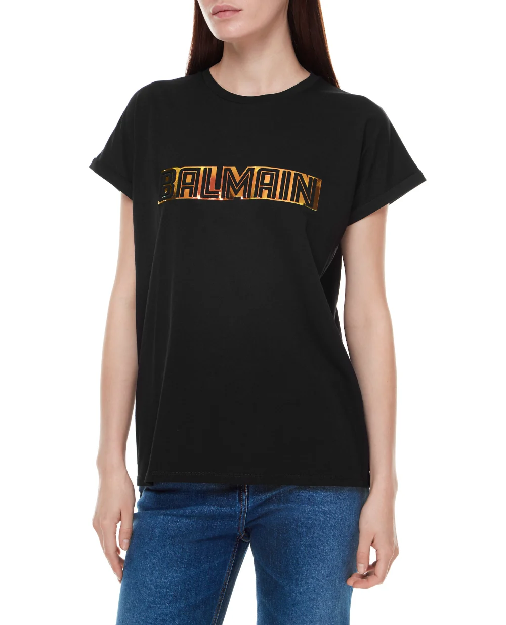 Футболка Balmain WF0EF010B098, черный цвет • Купить в интернет-магазине Kameron