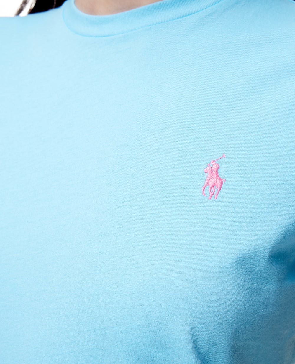 Футболка Polo Ralph Lauren 211847073017, голубой цвет • Купить в интернет-магазине Kameron