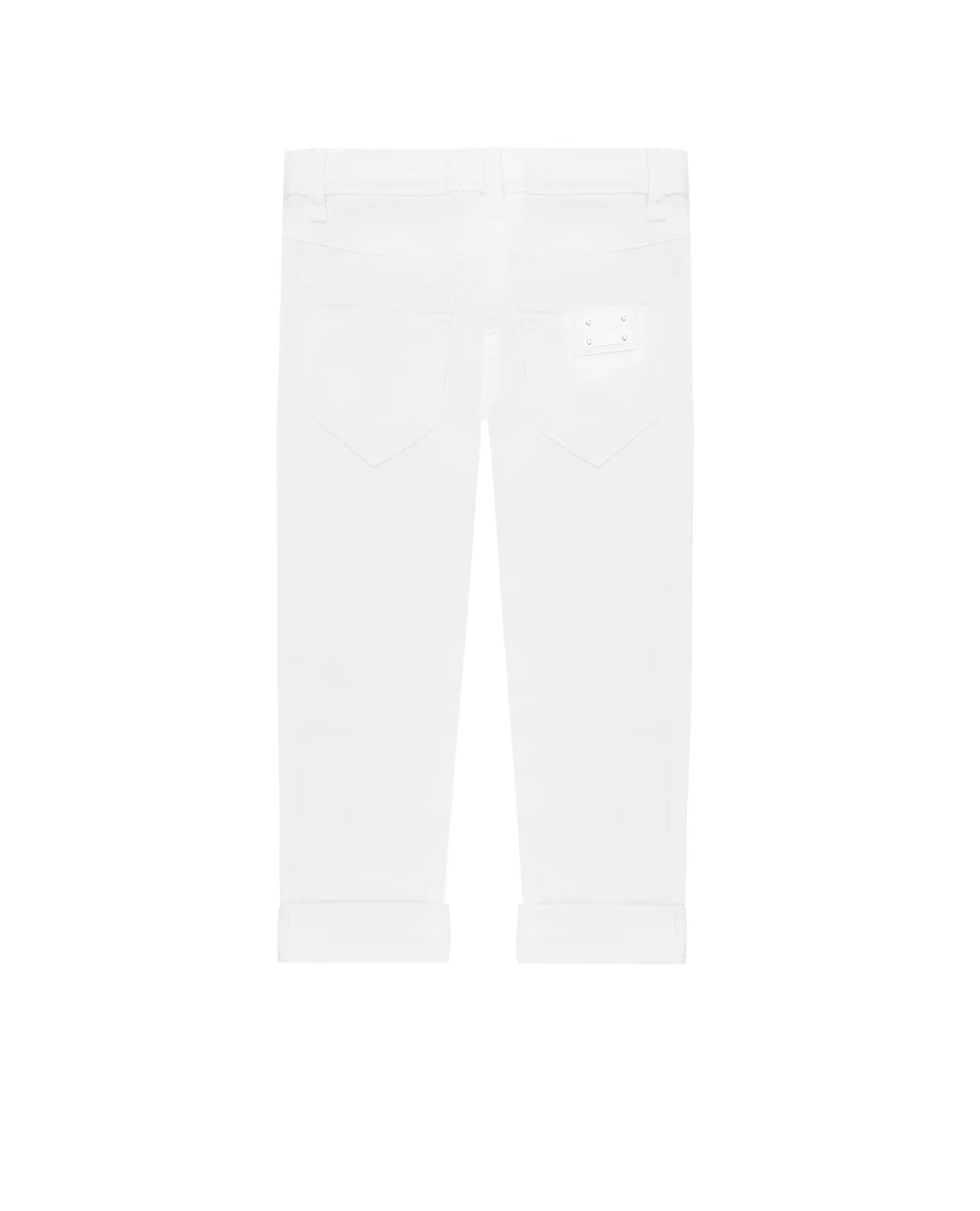 Детские джинсы Dolce&Gabbana Kids L52F41-LDA18-B, белый цвет • Купить в интернет-магазине Kameron