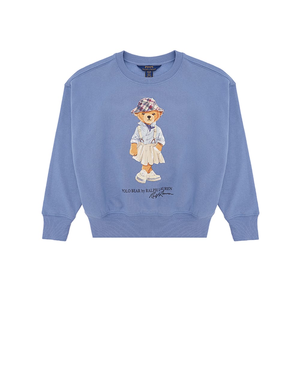 Детский свитшот Polo Bear Polo Ralph Lauren Kids 313941152002, синий цвет • Купить в интернет-магазине Kameron