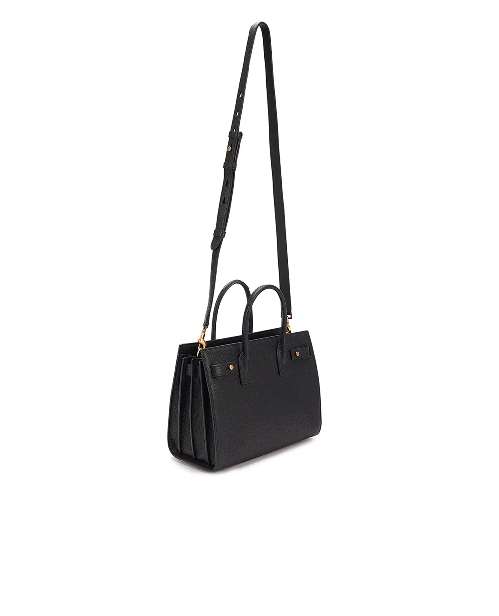 Кожаная сумка Sac du Jou Small Saint Laurent 717448-DTI0W, черный цвет • Купить в интернет-магазине Kameron