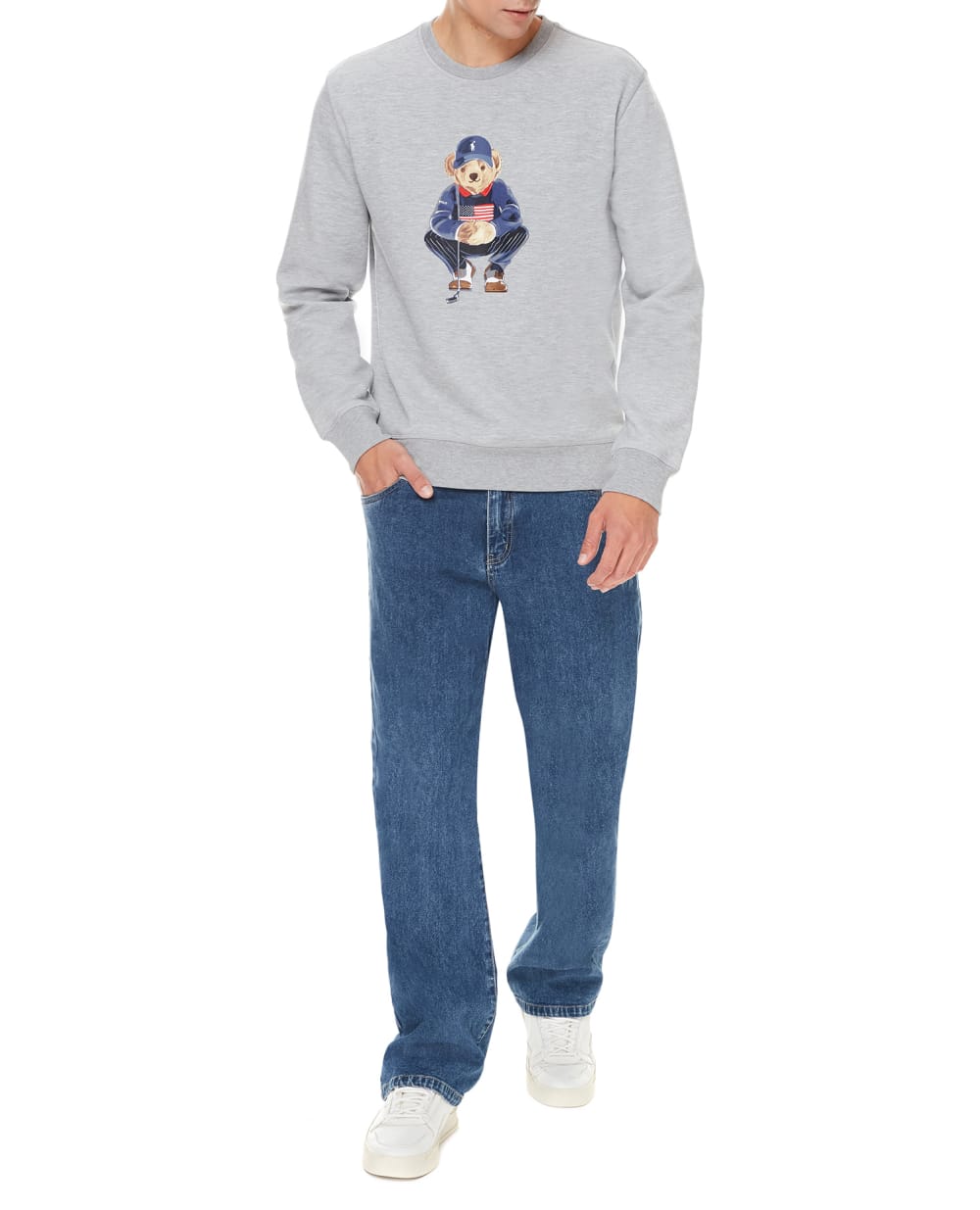 Свитшот Polo Ralph Lauren 781795244001, серый цвет • Купить в интернет-магазине Kameron