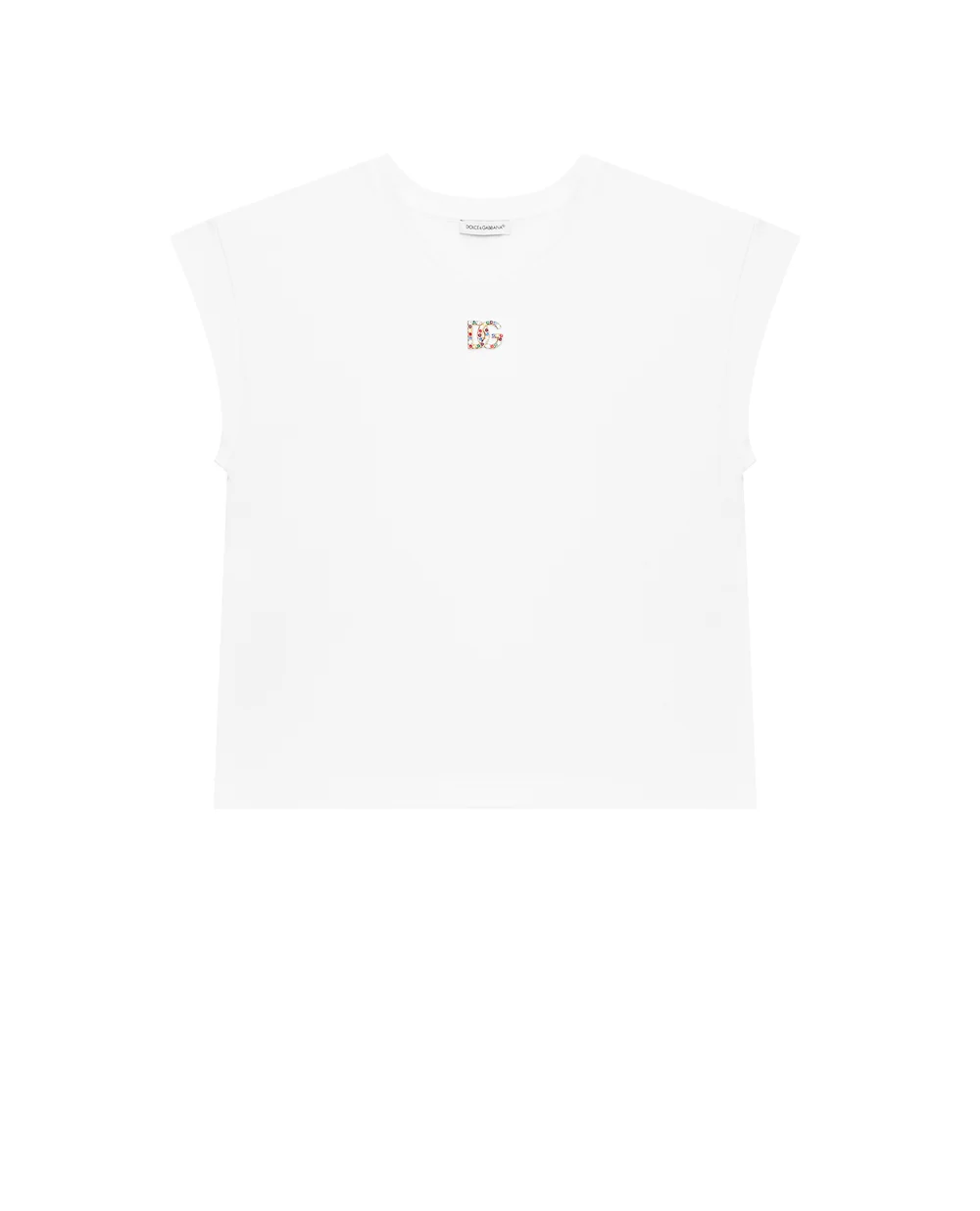 Футболка Dolce&Gabbana Kids L5JTID-G7B4J-B, белый цвет • Купить в интернет-магазине Kameron