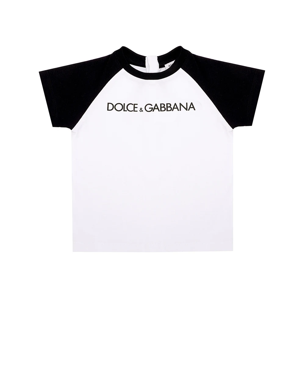Детская трикотажная футболка Dolce&Gabbana Kids L1JTEM-G7KMX, белый цвет • Купить в интернет-магазине Kameron